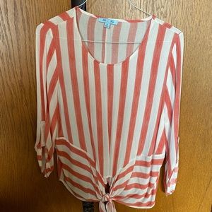 She & Sky striped shirt